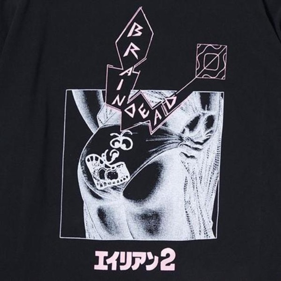 Braindead / mondo Long Sleeve Graphic Tee Size Small Black S - Picture 2 of 9